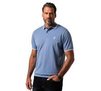 JP 1880 Poloshirt, Bauchfit, Piqué, Halbarm, bis 8 XL Camisa, Azul Vaquero, 4XL Hombres