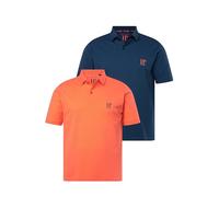 JP 1880 Hasta la Talla 7XL, Polos, Paquete de 2, piqué, Abertura Lateral, Ajuste Regular Coral 6XL 704317510-6XL