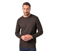 JP 1880 Pullover, Strukturstrick, Badge, 1/1 Suéter pulóver, marrón Oscuro, XL para Hombre