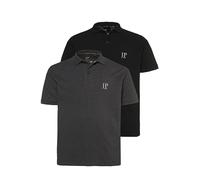 JP 1880 Polos, Basic, Paquete de 2, piqué, algodón Peinado Antracita 4XL 704317110-4XL