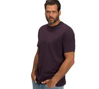 JP 1880 Ropa de Hombre Big & Tall Plus Size L-8XL Basic Short Sleeve Round Neck tee 702558, Deep Purple, 3XL