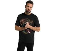 JP 1880 Ropa de Hombre Big & Tall Plus Size L-8XL Rolling Stones tee 802832, Negro, 4XL