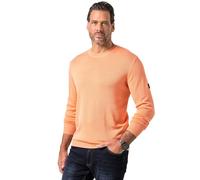 JP 1880 Suéter, Punto Fino Ligero, Insignia, Escote en Cuello Redondo Albaricoque Oscuro L 845196660-L