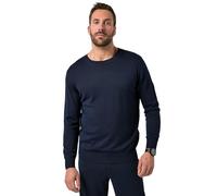 JP 1880 Suéter, Punto Fino Ligero, Insignia, Escote en Cuello Redondo Azul Navy 7XL 845196130-7XL