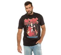 JP 1880 T-Shirt, Bandshirt, ACDC, Halbarm Camiseta, Schwarz, 3XL para Hombre