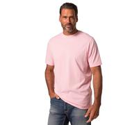 JP 1880 T-Shirt, Basic, Rundhals, Gekämmte Baumwolle, bis 8XL Camiseta, Rosa, 3XL Hombres