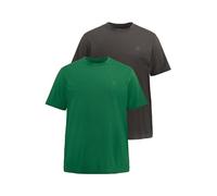 JP 1880 T-Shirts, 2er-Pack Camisetas, smaragdgrün, XXXXXXXXL para Hombre