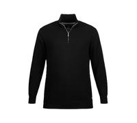 JP 1880 Troyer de Punto, Jersey con Cuello alzado, Cremallera, puños de canalé, algodón Puro Negro L 716842130-L