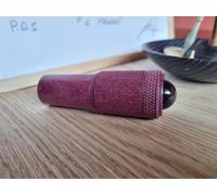 JP GAMES LTD Teleidoscopio de madera de corazón morado de Armando Perri, alcance único hecho a mano, hecho a mano en Suiza, pequeño 9,5 cm, adultos mayores de 14 años