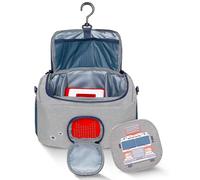 JP Journey Bolsa para Toniebox Boy, para figuras y caja en el coche y para el viaje, Gris Azul Bomberos, 6 Liter, Bolso bandolera