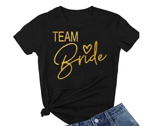 JPHCHSC Camiseta de La Novia española para Mujer, Ropa para Fiesta de Despedida de Soltera 008