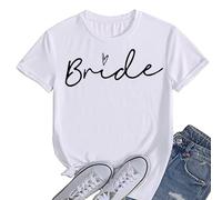 JPHCHSC Camisetas del Equipo Bride To Be Squad para Mujer, Camisetas EVJF, Camisetas para Mujer de Boda 039