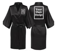 JPHCHSC Personalizadas Robe de novia para dama de honor Personalizadas Tu Foto ó diseño en una novia Kimono con Tú Frase e Imagen para Bodas para Dormi NT02C