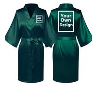 JPHCHSC Personalizadas Robe de novia para dama de honor Personalizadas Tu Foto ó diseño en una novia Kimono con Tú Frase e Imagen para Bodas para Dormi NT02C