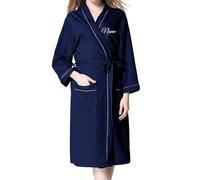 JPHCHSC Personalizado Albornoz Mujer Bata de Baño: Largo Invierno Albornoz Mujer Bata de Baño Albornoz de sauna Albornoz de viaje Albornoz de sauna suave y acogedor