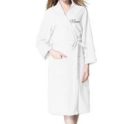 JPHCHSC Personalizado Albornoz Mujer Bata de Baño: Largo Invierno Albornoz Mujer Bata de Baño Albornoz de sauna Albornoz de viaje Albornoz de sauna suave y acogedor