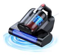 JPHYLL Aspiradora de colchón, aspiradora de cama de 16 Kpa 600 W con luz UV-C de 253.7 nm y filtro HEPA y tecnología de rotación y calefacción de cepillo de 40000 RPM/mínimo, puerto de succión