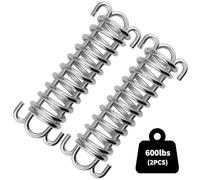 JPKTA - Muelle de columpio para porche, capacidad de 300 libras, resorte de acero inoxidable para saco de boxeo, silla hamaca y más, resistente (resorte de 5 mm, 2 piezas)
