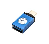 JPL A-01 - Adaptador Compacto Universal para Transferencia de Datos de Alta Velocidad, Color Azul y Plateado