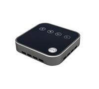 JPL Convey Mini USB portátil, Plug & Play, Manos Libres con Cable de Interfaz Universal USB-A a USB-C (2 m) Incluido (Compatible con Todos los Principales softphones) - Negro/Plata