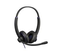 JPL Headset Commander-PB-QD (V2) binaural, con cable, oficina profesional/centro de contacto, (QD) sistema de desconexión rápida, barra en T giratoria, protección envolvente con cancelación de ruido y