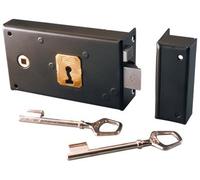 Jpm - Cerradura de seguridad para colocar en aplique horizontal de rejilla penent media vuelta - Ref.344 - Main.G - Eje mm.58 -