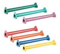 JPOIP Juego de peldaños de Escalera de Acero de 16 Pulgadas, 7 Colores, para Patios Traseros, Parque Infantil y niños, Kit de Escalada en Interiores y Exteriores (Paquete de 7)