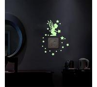 JPSDOWS Pegatinas Que se iluminan en la Oscuridad - Calcomanías de Hadas Luminosas para Techo, cáscara y Impermeables extraíbles para niños baño Acuarela Criaturas oceánicas decoración