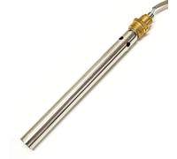 Jpshop Bujía de encendido para estufa de pellets, 350 W, 175 mm de largo, 9,9 mm, tubo exterior de 190 mm x 18 mm, conexión de 1/2" para estufas Ferroli