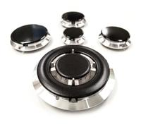 JPshop - Kit 4 adaptable a placa de cocina de gas compatible con Smeg completo de 4 platillos partillama y 1 triple corona