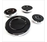 JPshop - Kit de 4 quemadores con platillos para placa de cocina compatible con Ariston - Nardi