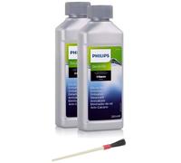 Jpshop Pack de 2 antical de 250 ml. Apto para Philips para cafeteras automáticas y con portafiltro + cepillo de limpieza