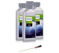 Jpshop Pack de 4 descalcificadores de 250 ml. Apto para Philips Saeco para cafeteras automáticas y con filtro + cepillo de limpieza