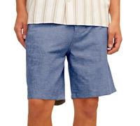 Jpstace Jjsummer Linen Blend Short Sn, Denim/Detalles: Melange, XL