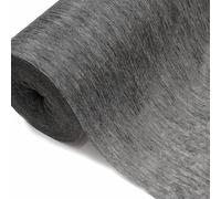 JPstraps - Entretela Termoadhesiva Fliselina Fusible de una Cara Interfaz No Tejida para Manualidades, Costura, Bricolaje, Patchwork, Reparación, Acolchado (Gris, 500cm x 150cm)