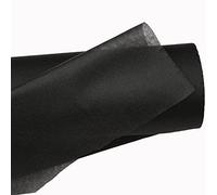 JPstraps -Tela Termoadhesiva Entretela Fliselina Fusible de una Cara Interfaz No Tejida para Manualidades, Costura, Bricolaje, Patchwork, Reparación, Dobladillo, Acolchado (Negro, 500cm x 100cm)