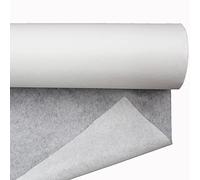 JPstraps -Tela Termoadhesiva Entretela Fliselina Fusible de una Cara Interfaz No Tejida para Manualidades, Costura, Bricolaje, Patchwork, Reparación, Dobladillo, Acolchado (Blanco, 1000cm x 100cm)