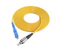 JPVLCNDJ Cable de conexión óptico SC-FC 1m 5m 10m 50m 100m simplex SM 30m 20m 2m 3 metros PVC SC FC conector puente de fibra G652D(7m 10pcs)