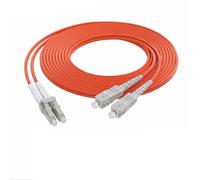 JPVLCNDJ Latiguillo de fibra LC-SC OM1 OM2 dúplex 20m30m100m SC-LC DX Cable multimodo 1m2m3m5m7m10m puente de fibra óptica(7m 10pcs OM2)