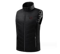 JPXJGT Chaleco Calefactable Eléctrico 3 Niveles de Temperatura Térmico Hombre S-4XL (Color:Black,Size:L)