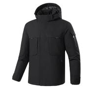 JPXJGT Chaqueta Calefactable Térmica Calefactada Eléctrica para Mujer y Hombre 3 Niveles de Temperatura Calefacción 9 Zonas Ideal para Acampar S-5XL(Color:Black,Size:5XL)