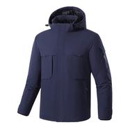 JPXJGT Chaqueta Calefactable Térmica Calefactada Eléctrica para Mujer y Hombre 3 Niveles de Temperatura Calefacción 9 Zonas Ideal para Acampar S-5XL(Color:Blue,Size:XL)