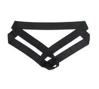 JPXJGT Hombre Jockstrap Tanga O-Ring con Hueco en la Parte Frontal Lencería Erótica M-2XL(Black,L)
