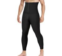 JPXJGT Hombre Pantalones Sauna Adelgazantes Leggins Reductores Push up Mallas Adelgazar Deporte Cintura Alta Para Yoga Running Ejercicio(Blue,L)