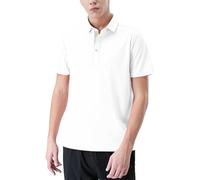 JPXJGT Hombre Polo Camisetas Manga Corta Secado Rápido Respirable para Running Gimnasio (Size:l,Color:blanco)