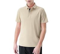 JPXJGT Hombre Polo Camisetas Manga Corta Secado Rápido Respirable para Running Gimnasio (Size:l,Color:Khaki)