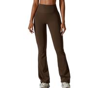 JPXJGT Mujer Push Up Pantalones Acampanados Cintura Alta Leggings para Yoga Fitness Casual Jogging Danza Trabajo (Size:XL,Color:Purple)