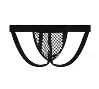 JPXJGT Tanga de Hilo Rejilla Sexy Jockstrap Transparente Ropa Interior G-String Thong Briefs para Hombre S-XL(Black,M)