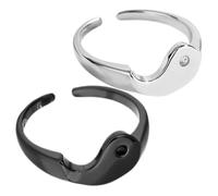 JPXXFM 1 par de anillos de pareja anillos de compromiso a juego elegantes para amantes Diseño único para el día de San Valentín y ocasiones especiales