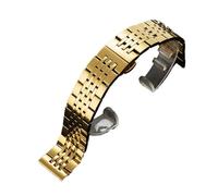 JPXXFM 1213141516171819202122 23 24mmSolid Steel Strap Flat/Cruved End Band Universal Bracelect